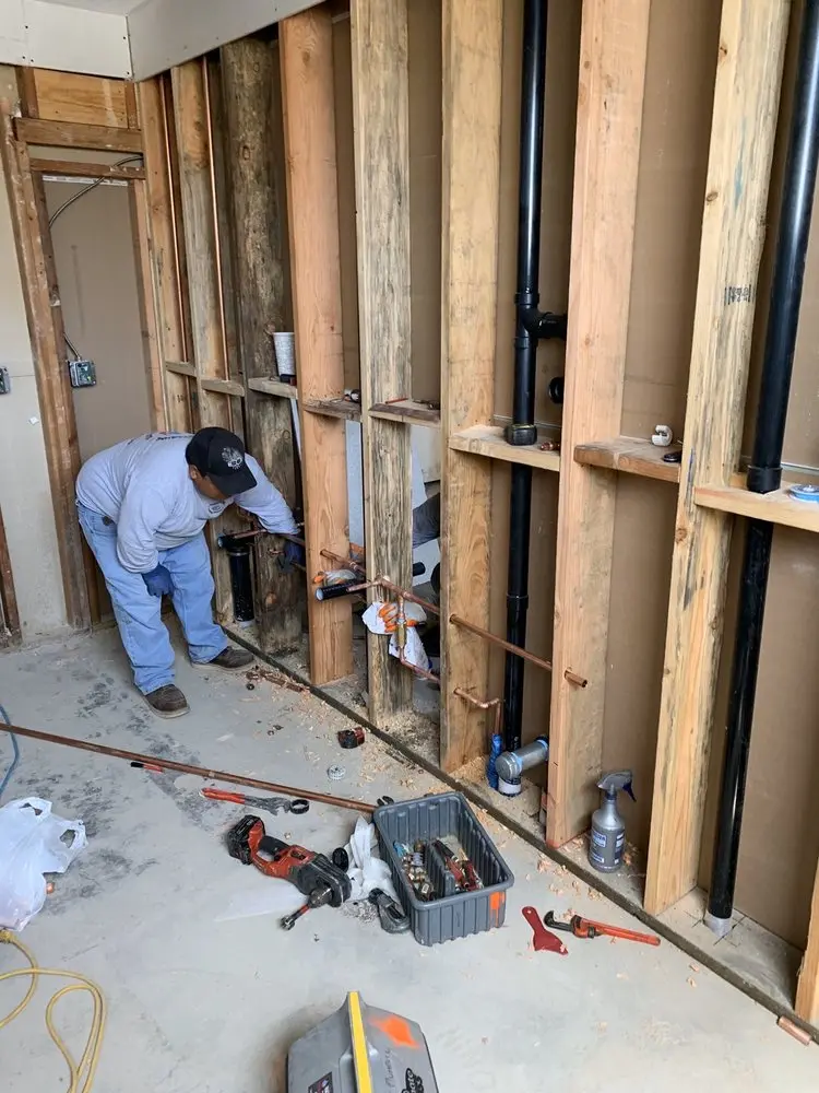 Commercial rough-in plumbing for Water Heater Replacement in East Trenton